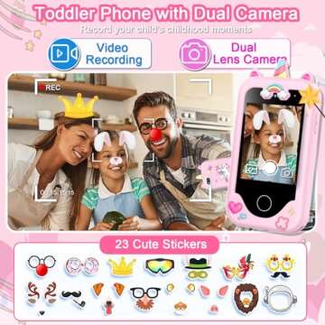 Kids Smartphone Toy for Girls - 2.8" Touchscreen & Games