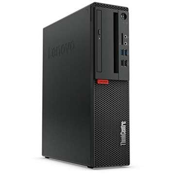 Lenovo ThinkCentre M720S SFF Desktop Computer PC, Core i3-8100 3.6GHz, 16 GB RAM, 512 GB SSD, Wired Keyboard and Mouse, Wi-Fi, Bluetooth, Windows 10 Pro (Renewed)