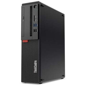 Lenovo ThinkCentre M720S SFF Desktop Computer PC, Core i3-8100 3.6GHz, 16 GB RAM, 512 GB SSD, Wired Keyboard and Mouse, Wi-Fi, Bluetooth, Windows 10 Pro (Renewed)