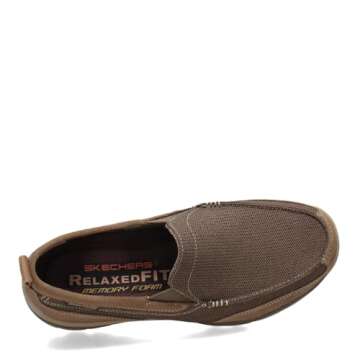 Skechers Men's Superior Milford Loafer, Light Brown, 11.5 M US