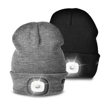 Etsfmoa Unisex Beanie with The Light-Gifts for Men Dad Father