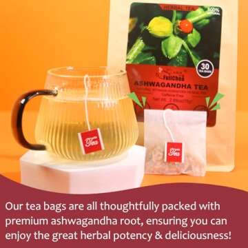 Premium FullChea Ashwagandha Tea - 30 Count Pack