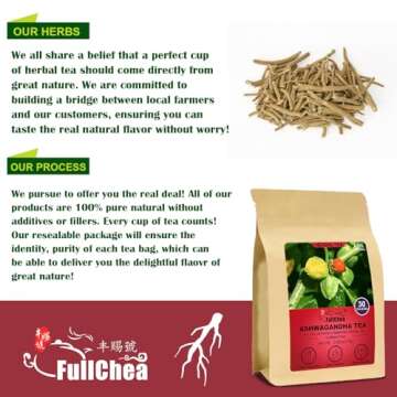 Premium FullChea Ashwagandha Tea - 30 Count Pack