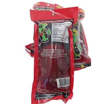 Alamo Candy Big Tex Dill Pickle In Chamoy - Three Pickles - Individually Wrapped - Made In San Antonio, Texas - Large Pickles