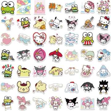 100 Cute Kawaii Stickers Pack for Kids, Teens & Adults