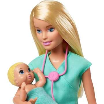 Barbie Baby Doctor Playset with Fashion Doll & Babies