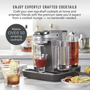 Bartesian Cocktail Machine Premium Set - 5 Glass Bottles Included