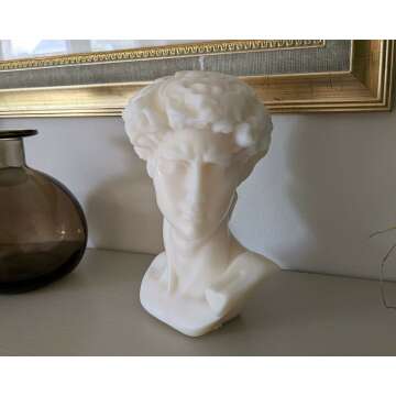 David Statue Soy Wax Candle - Hand Poured Aroma