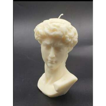 David Statue Soy Wax Candle - Hand Poured Aroma