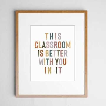 Motivational Classroom Wall Decor for Teachers