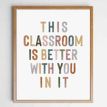 Motivational Classroom Wall Decor for Teachers