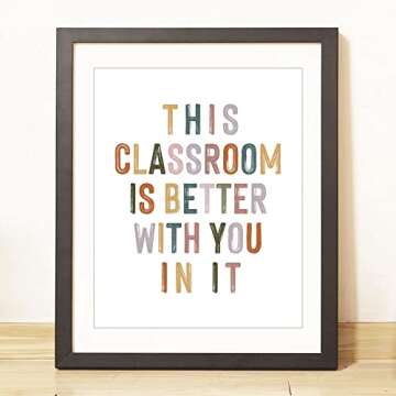 Motivational Classroom Wall Decor for Teachers