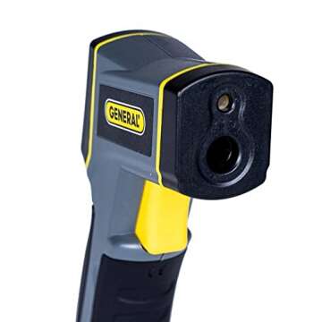 General Tools Non-Contact Infrared Thermometer #IRT217, Laser Temperature Gun, Thermal Detector, 10:1 Distance to Spot Ratio