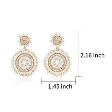 Elegance 11 Designs White Beaded Earrings For Women Boho Statement Western Bead Country Summer Beach Dangle Handmade Earrings Jewelry