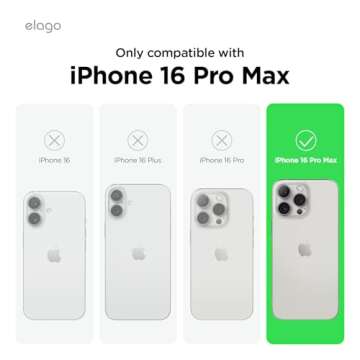 elago Magnetic Silicone Case Compatible with iPhone 16 Pro Max Case 6.9 Inch Compatible with All MagSafe Accessories - Built-in Magnets, Soft Grip Silicone, Shockproof [Stone]