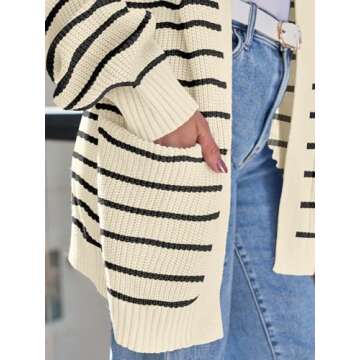 LILLUSORY Womens Cardigan Sweater Fall Fashion Outfits Clothes 2024 Teacher Long Oversized Winter Chunky Knit Winter Clothing