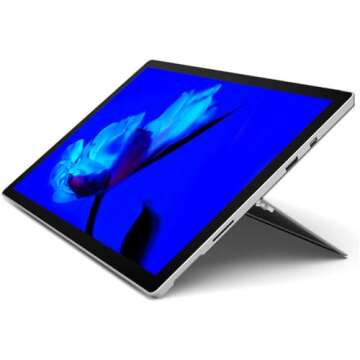 Microsoft Surface Pro 4 Tablet PC, 12.3" (2736 X 1824) Touchscreen Notebook, Core i5-6300U, 4GB RAM, 128GB SSD, Backlit Keyboard, Camera, Windows 10 Pro (Renewed)