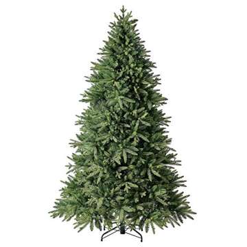 Evergreen Classics 7.5 ft Pre-Lit Colorado Spruce Artificial Christmas Tree, Warm White LED Lights