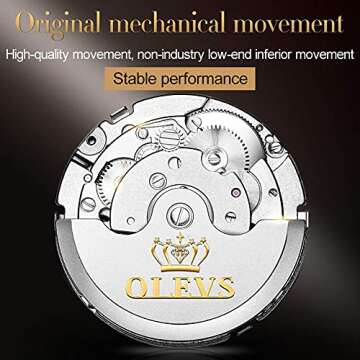 OLEVS Blue Automatic Men's Watches - Luxury Tourbillon