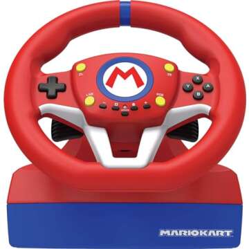 Hori Nintendo Switch Mario Kart Racing Wheel Pro Mini By - Officially Licensed By Nintendo