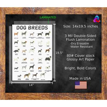 3D Dog Breeds Posters Set