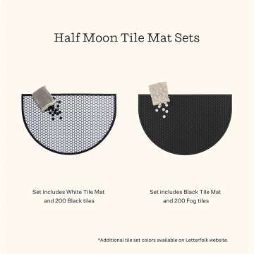 Custom Letterfolk Half Moon Doormat 36x24