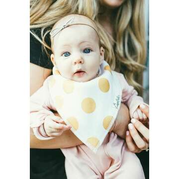 Copper Pearl Baby Bandana Bibs 4 Pack Gift Set