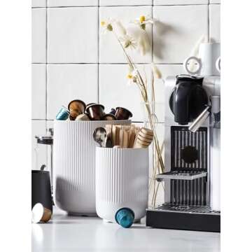 Ceramic Utensil Holder Set for Kitchen Countertop