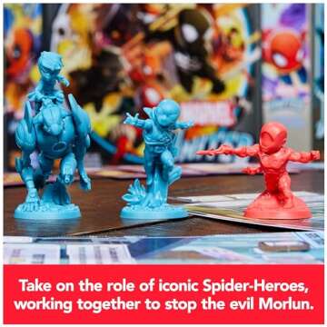 Spin Master Games, Marvel United Spider-Geddon Strategy Board Game Collectible Marvel Figurines Strategy Game Christmas Gifts for Teens, for Ages 14+