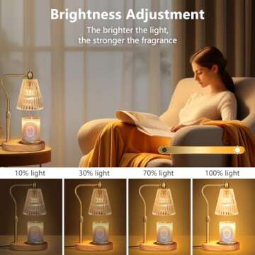 Seenlast Candle Warmer Lamp - Adjustable Height & Timer