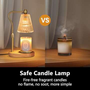 Seenlast Candle Warmer Lamp - Adjustable Height & Timer