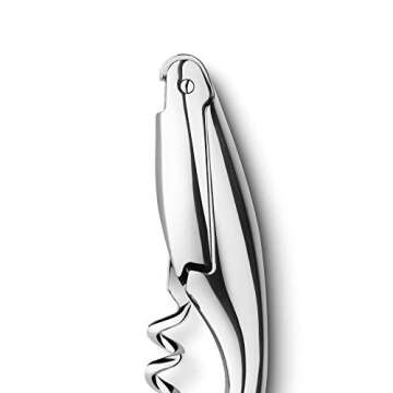 Georg Jensen Stainless Steel Wine Corkscrew, 5 Inches