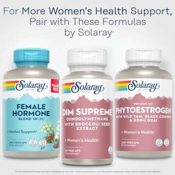 SOLARAY DIM Supreme - DIM Supplement 100mg - Diindolylmethane DIM Complex with Broccoli Seed Extract and Bioflavonoids - Women's Health and Balance Support - 60-Day Guarantee - 60 Servings, 60 VegCaps