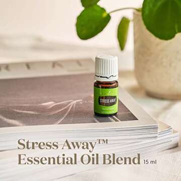 Young Living Stress Away Essential Oil Blend 15ml - Aromatherapy for Diffuser - Soothing Aroma for Relaxation - Spa-Like Ambience - Ideal for Skincare