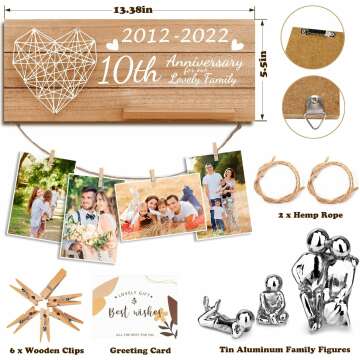 10th Anniversary Tin Gift for Couples - Personalized Keepsake