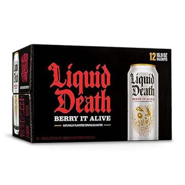 Liquid Death Berry It Alive 12-Pack - Low-Cal Sparkling Water