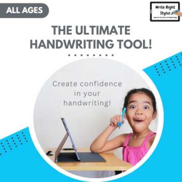 Handwriting Improvement Tool for Children, Perfect for Learning Writing Skills, Compatible with All Tablets, Montessori-Inspired Educational Stylus for Schools - Write Right Stylus