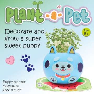 Creativity for Kids Plant-A-Pet: Puppy Toys for Girls - Small Gifts and Stocking Stuffers for Girls, Arts and Crafts for Kids Ages 6-8+, DIY Kids Activity Set