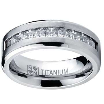 Metal Masters Titanium Men's Wedding Band & Engagement Ring - Size 10