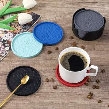 Silicone Coasters [6 Pack] - Non-Slip & Durable