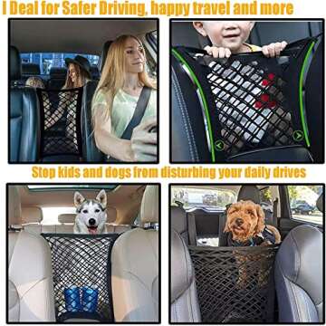 Dog Car Net Barrier for Pet Safety - DYKESON