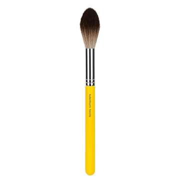 Bdellium Tools Professional Makeup Brush - Studio Series 941 Tapered Highlighting - With Soft Synthetic Fibers, For Natural Finish (Yellow, 1pc)