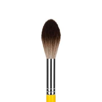 Bdellium Tools Professional Makeup Brush - Studio Series 941 Tapered Highlighting - With Soft Synthetic Fibers, For Natural Finish (Yellow, 1pc)