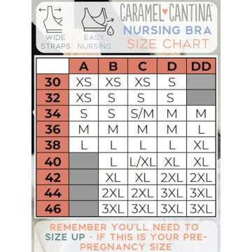 Caramel Cantina 4 Pack Nursing Maternity Women’s Sleep Comfort Bralette Bra