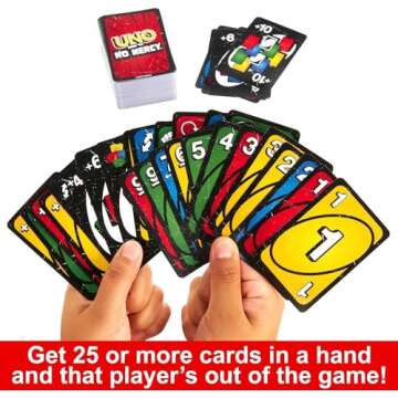 Owzy Mattel UNO, Show ‘em No Mercy | Game Card, Kids, Adults, Family Night, 2-10 Players | Iconic Characters, Engaging Gameplay, Develop Strategies & Skills Bundle