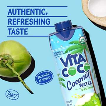 Vita Coco Coconut Water - Pure Organic Refreshment | 12 Pack