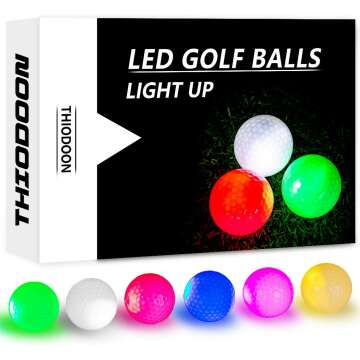 Glow in The Dark LED Golf Balls - Night Golf Set