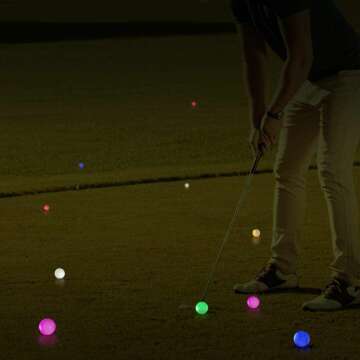 Glow in The Dark LED Golf Balls - Night Golf Set