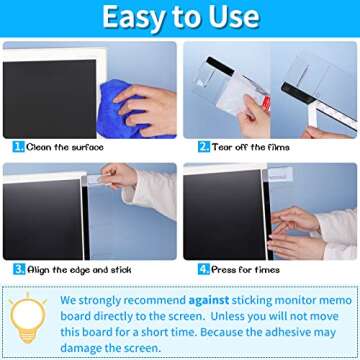 2PCS Multifunction Sticky Note Holders for Computer