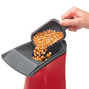 Presto Poplite Hot Air Popcorn Popper, 18 Cups, Red